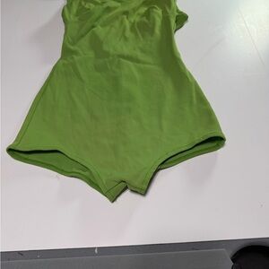 Vintage 60’s Vibrant Green Women's Swim Bodysuit most likely Catalina but no tag
